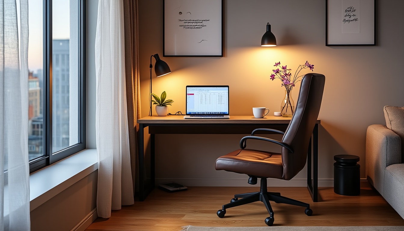 Aménager un espace de télétravail confortable et discret chez soi