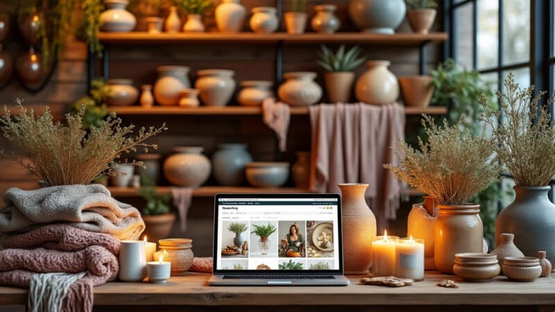 Développer une gamme de produits artisanaux vendus en ligne