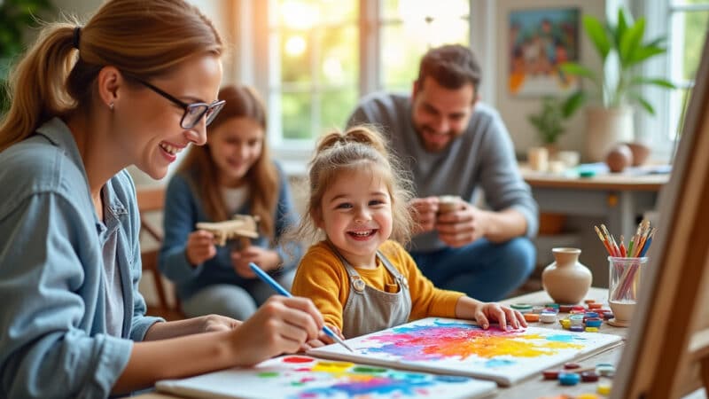 Loisirs créatifs en famille : 10 idées originales pour se déconnecter ensemble