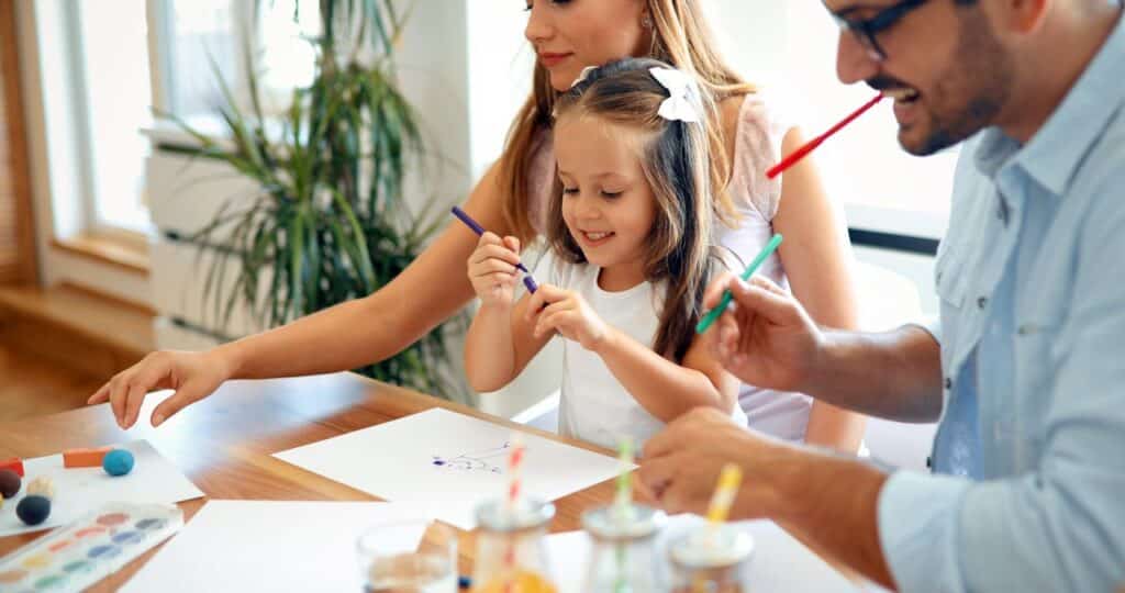 Loisirs créatifs en famille